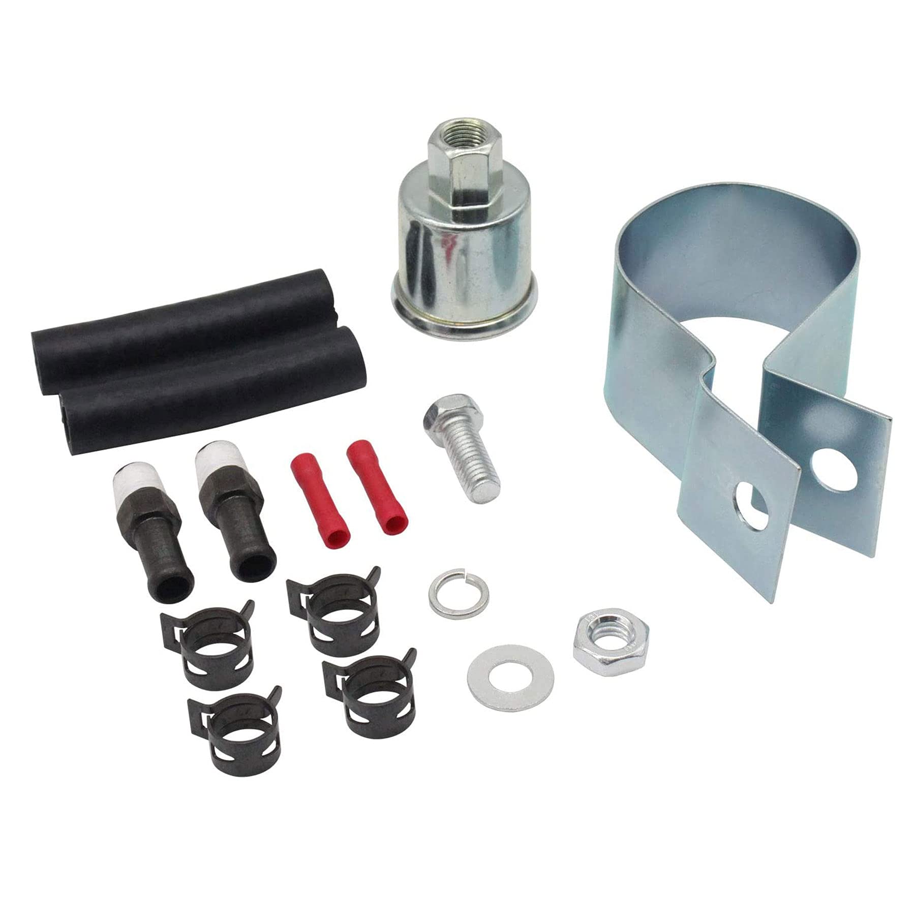 Advanex Universal Electric Fuel Pump 12V 2.5-4.5Psi Inline External 5/16 Inch Compatiable With Gas Diesel Marine Carburetor Marine E8016S