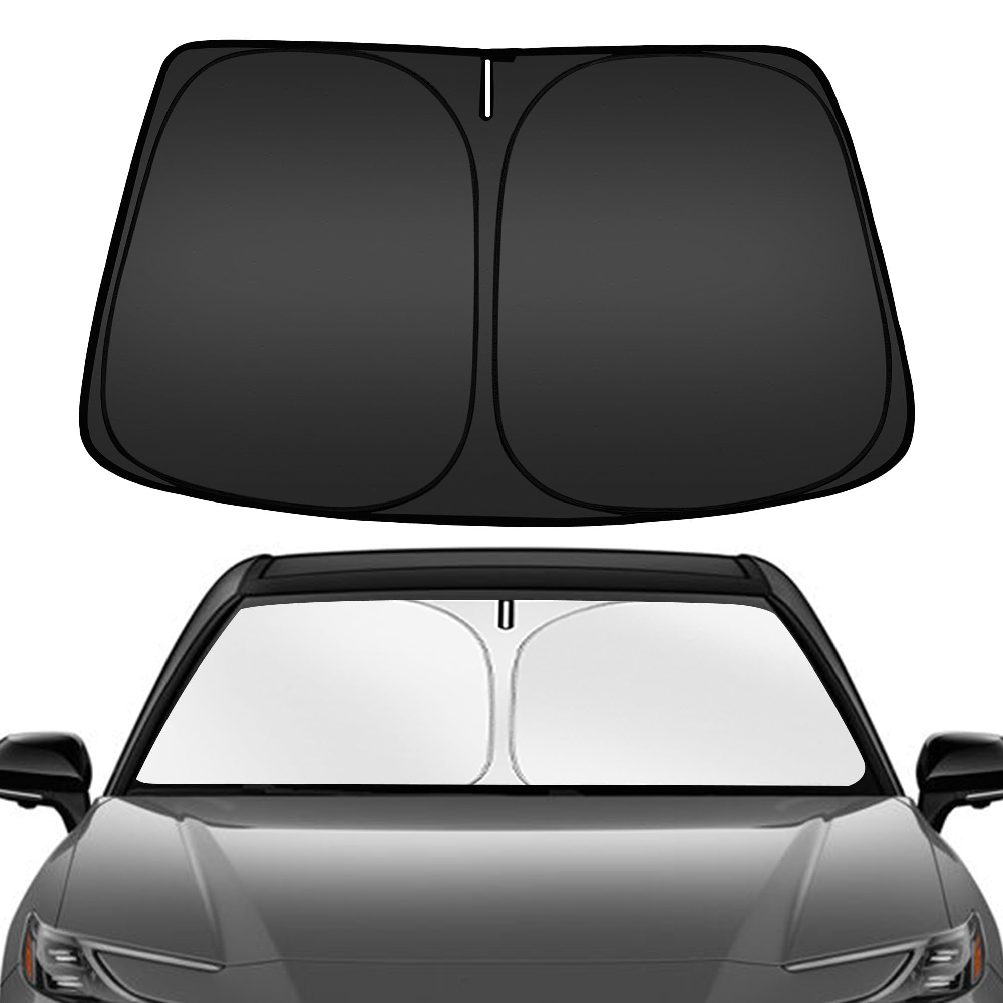 ARISMOTOR Windshield Sun Shade for Toyota Camry 2025, Custom Fit Foldable Front Window Sunshade Sun Visor Protector, Block UV Ra