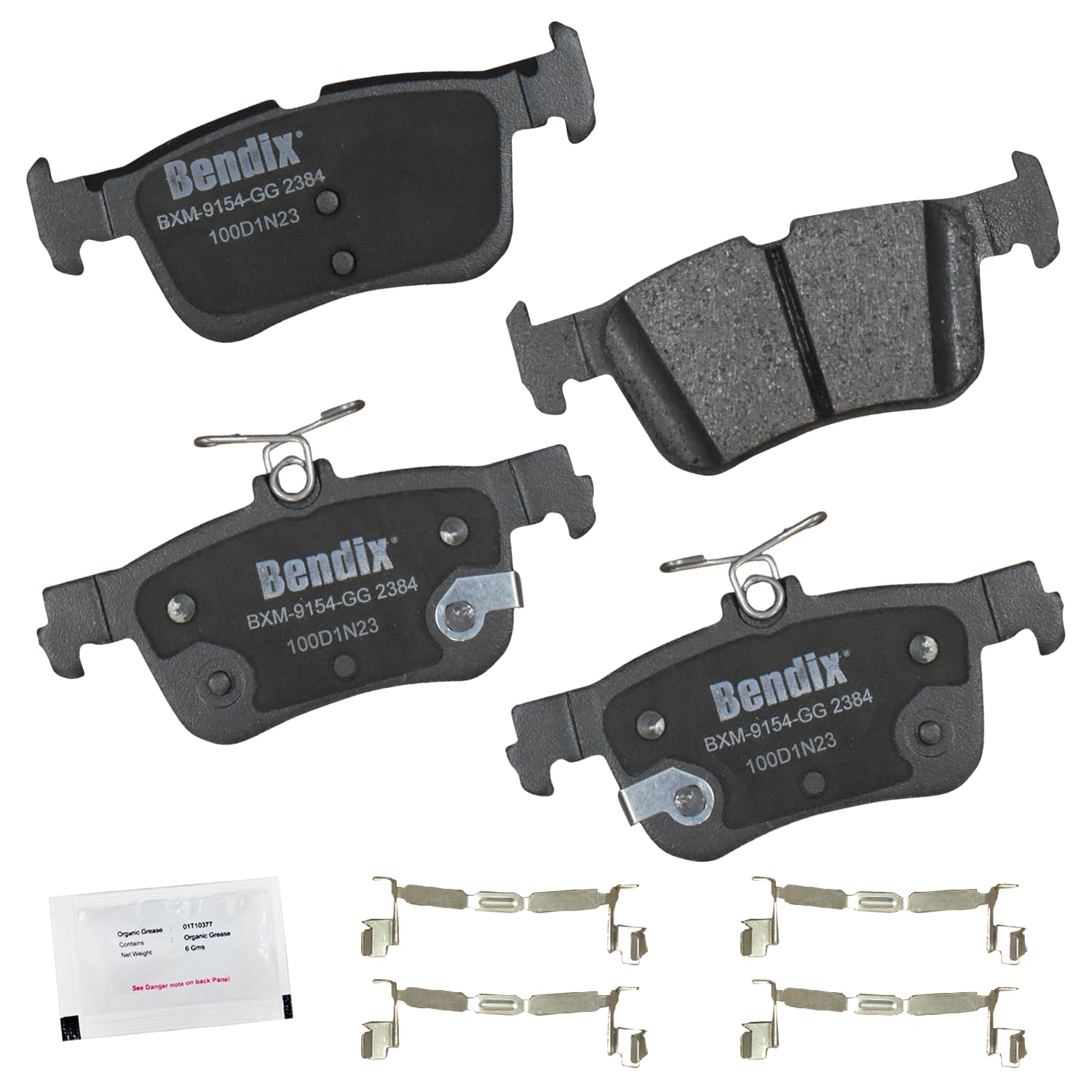 Bendix Priority1 Cfm2384 Semi-Metallic Rear Brake Pads For Ford Mustang Mach-E 2023-2021