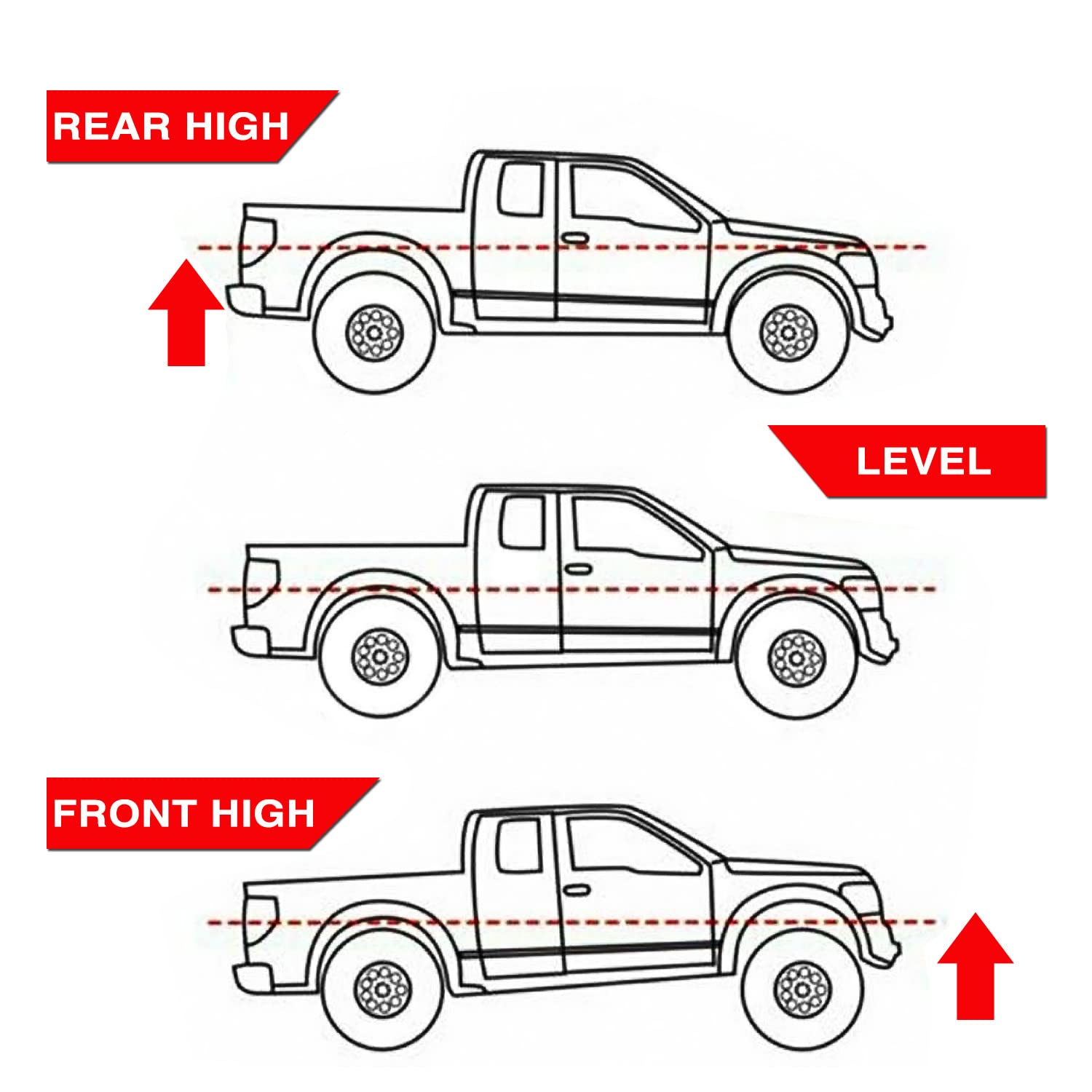 3' Front Leveling Lift Kit Compatible With 1999-2006 Chevrolet Silverado/Gmc Sierra 1500 2Wd