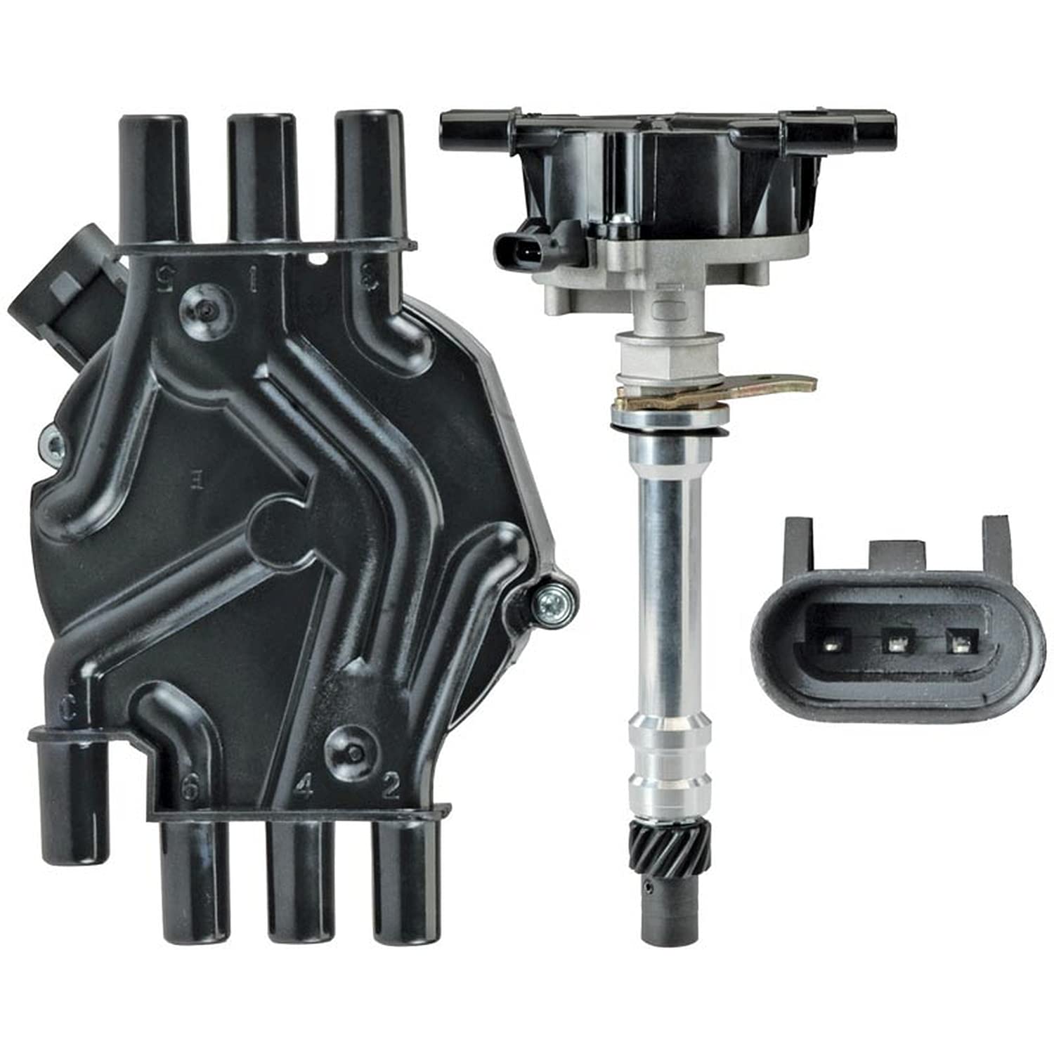 New Replacement Formance Distributor with Cap & Rotor Compatible With Chevy GMC Isuzu Olds Trucks Vans 96-07 1996-2007 Vortec 4.