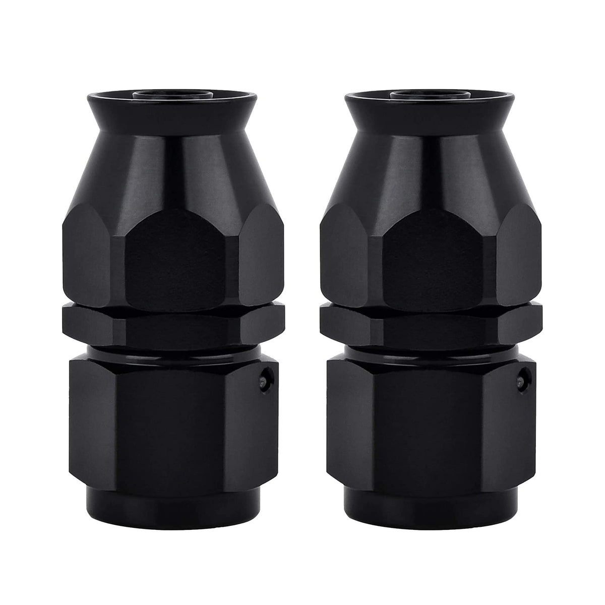 Evil Energy 8An Ptfe Hose End Fitting Straight Black For Ptfe Hose Only 2Pcs