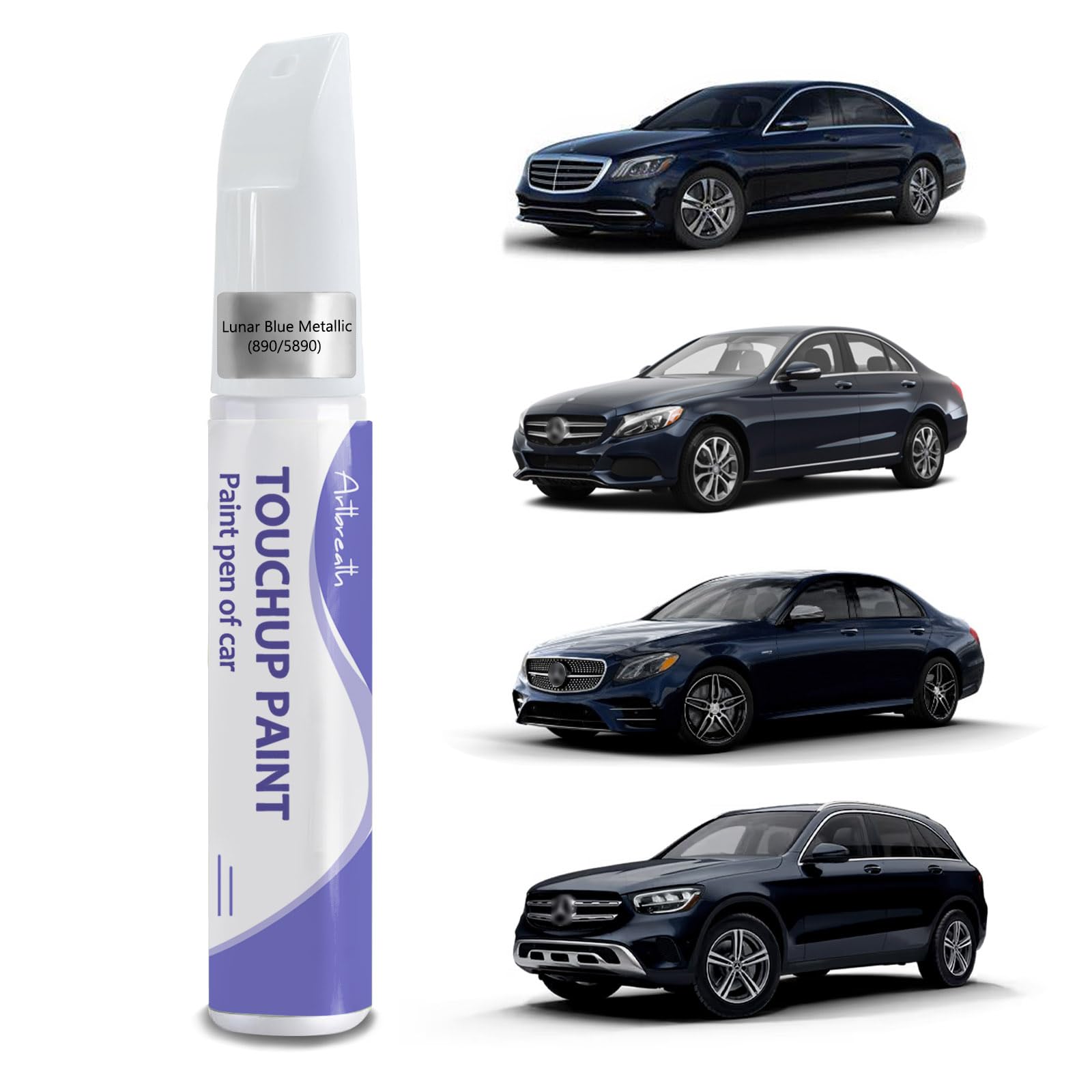 Touch Up Paint for Mercedes Benz Lunar Blue (890/5890)-Exact Match-Chips and Nicks TouchUp Paint Pen Scratch Repair Car Accessor