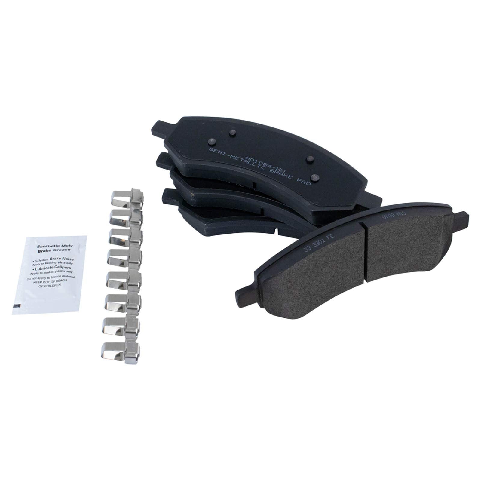 Trq Front Brake Pad & Rotor Kit Brake Pads Brake Rotor Semi-Metallic Compatible With 2007-2009 Chrysler Aspen Dodge Durango 2006