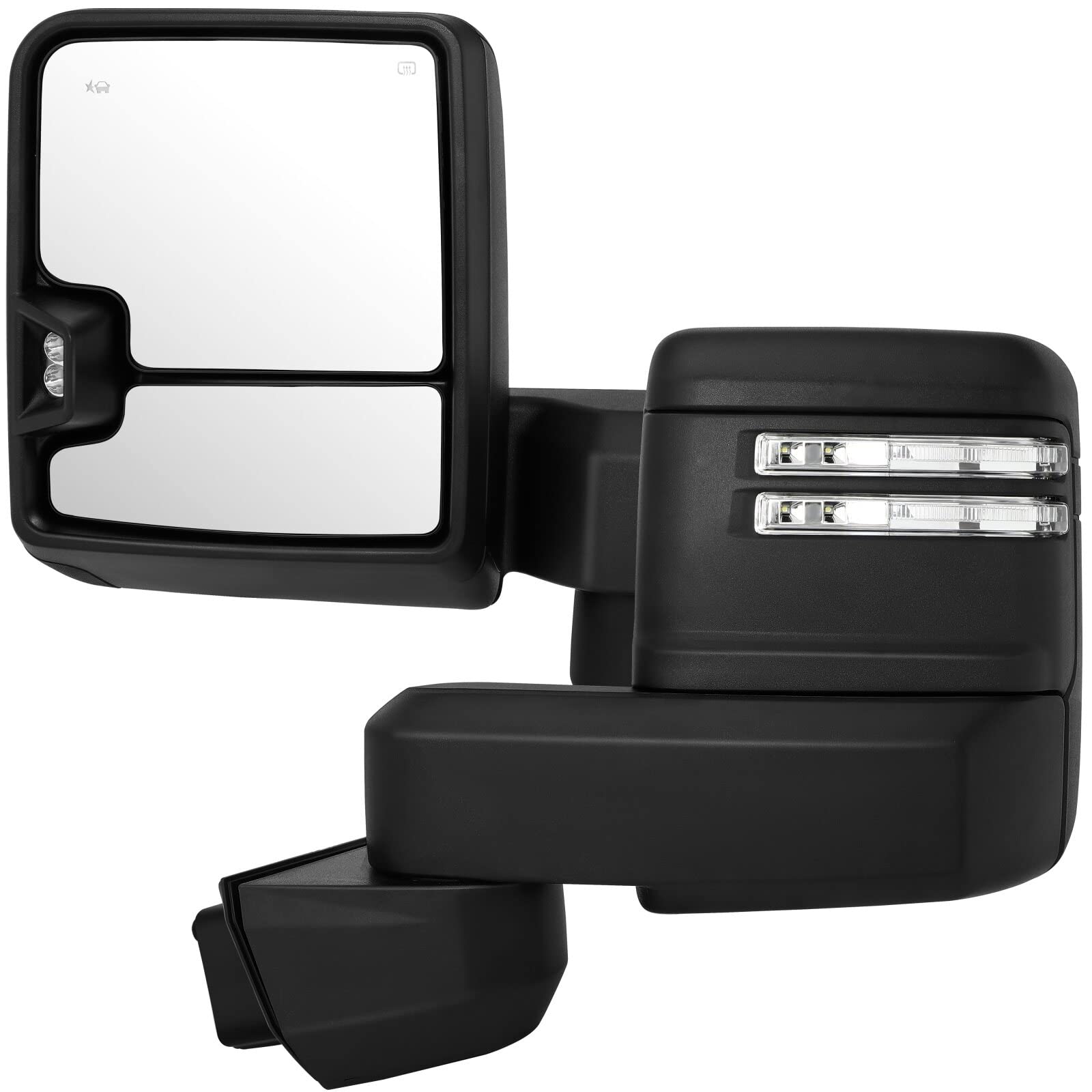 cciyu Tow Mirrors A Pair fit for2019-2022 For Chevy Silverado/For GMC Serria 2500 HD 3500 HD Pickup Power Control,Auxiliary Ligh