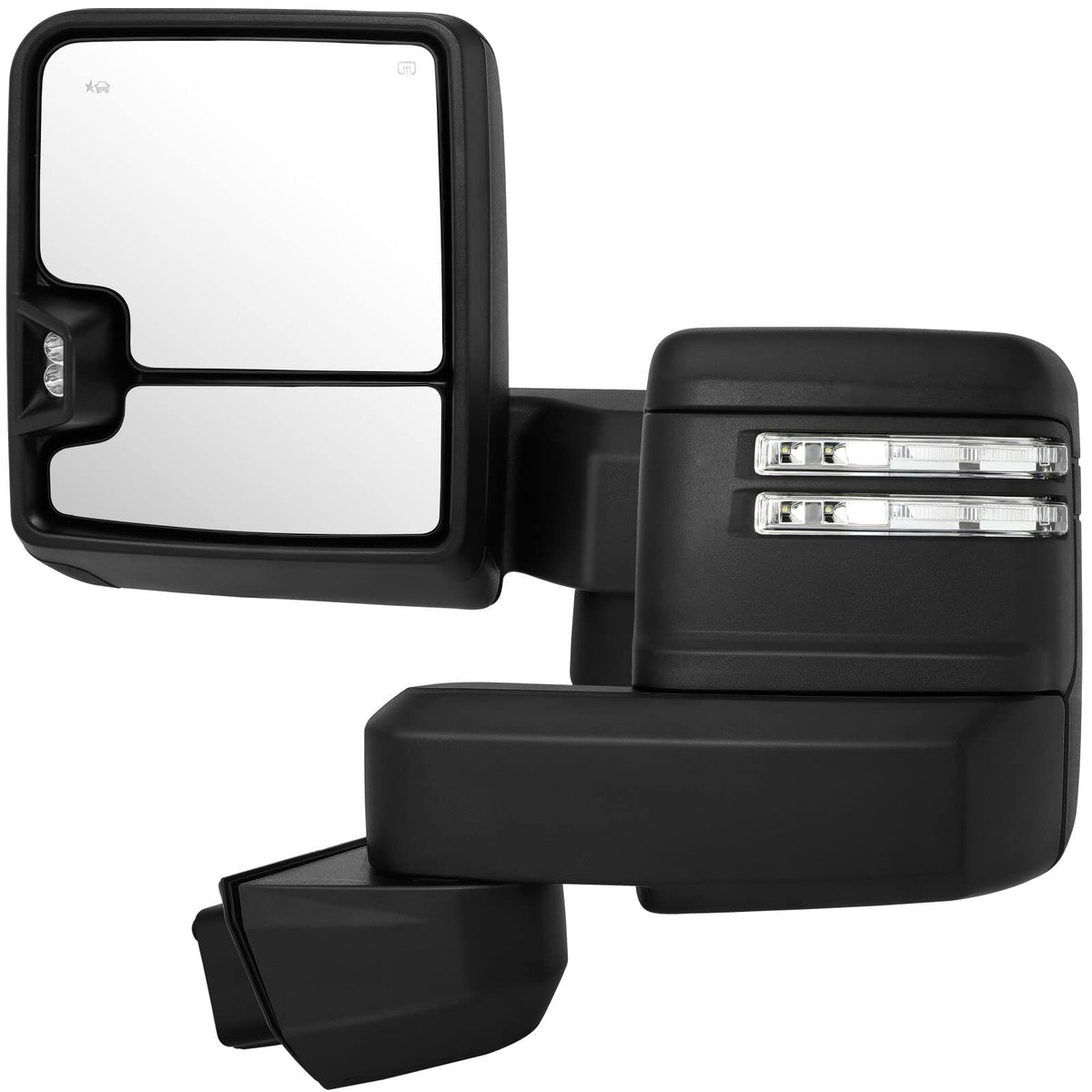 Cciyu Tow Mirrors A Pair Fit For2019-2022 For Chevy Silverado/For Gmc Serria 2500 Hd 3500 Hd Pickup Power Control,Auxiliary Ligh