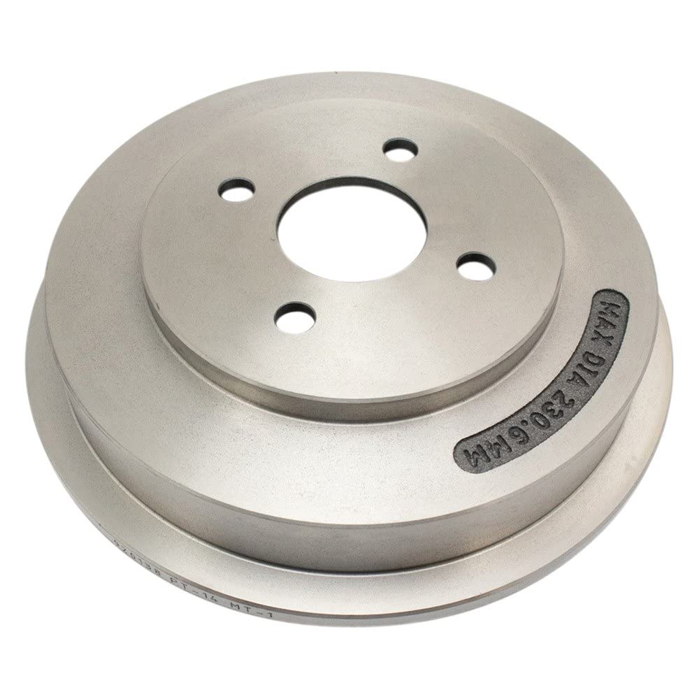 Trq Rear Brake Drum Pair Set Compatible With 2009-2010 Chevy Cobalt / 2009-2010 Pontiac G5 / Models With 4 Lug Wheels