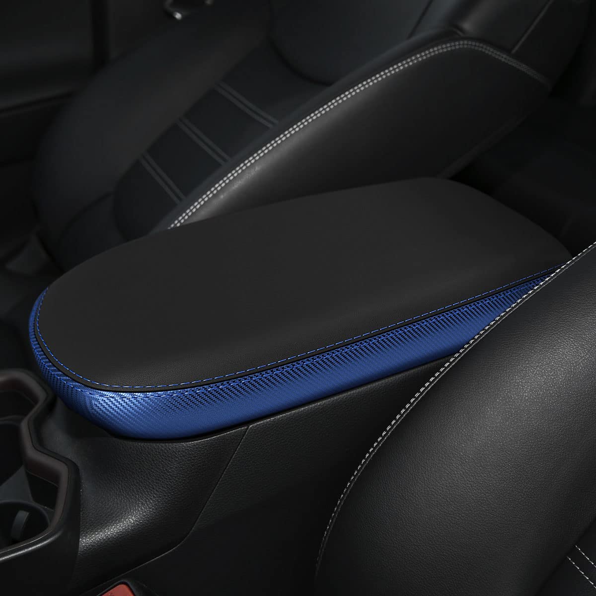 Intget Center Console Armrest Cover For Toyota Rav4 Accessories 2025 2024 2023 2022 2021 2020 2019 Leather Middle Console Lid Co