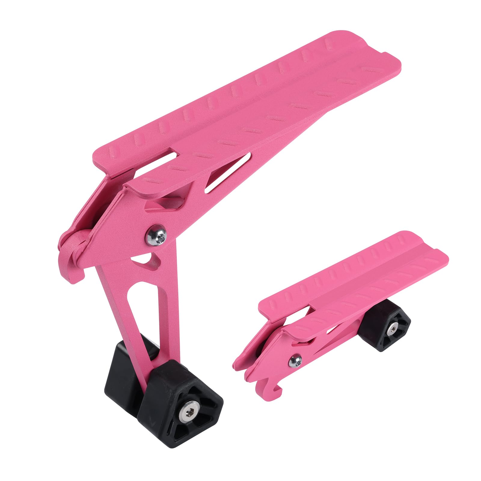 COWVIE Foldable Car Door Step Stand Pedal - Access to Vehicle's Top Roof Both Feet Stand Pedal Ladder for Most SUV Truck Pink