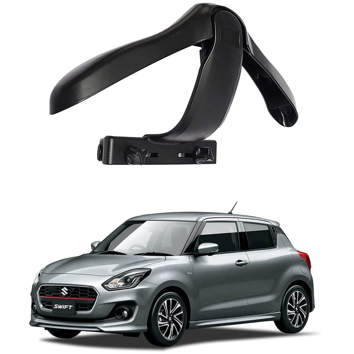 Oshotto CH04 Detachable Headrest Car Coat Hanger Back Seat Clothes Holder for Suit Coats Blazer Jackets Compatible with Maruti 