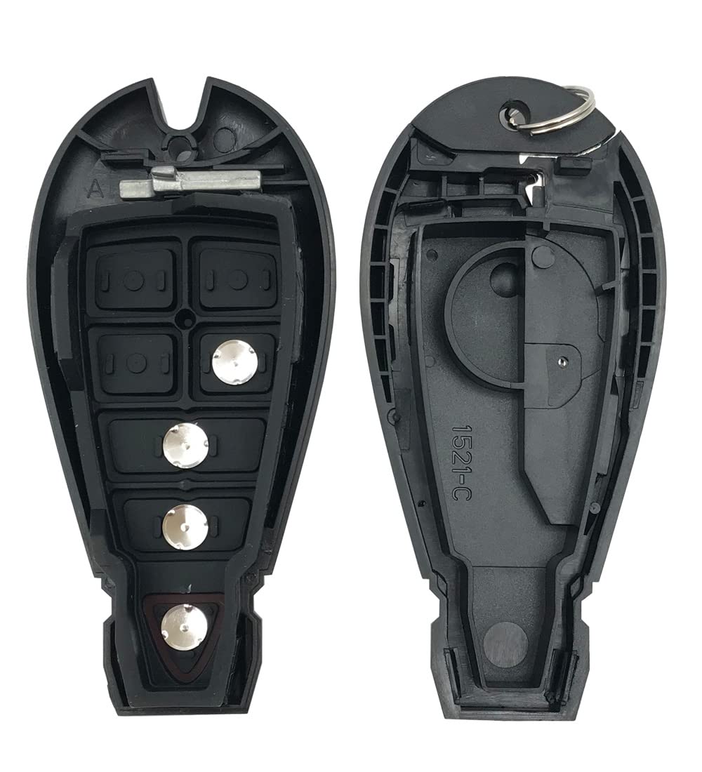 Horande Replacement Key Fob Cover Case fit for 2013-2018 Dodge Ram 1500 2500 3500 Keyless Entry Remote Key Fob Shell GQ4-53T