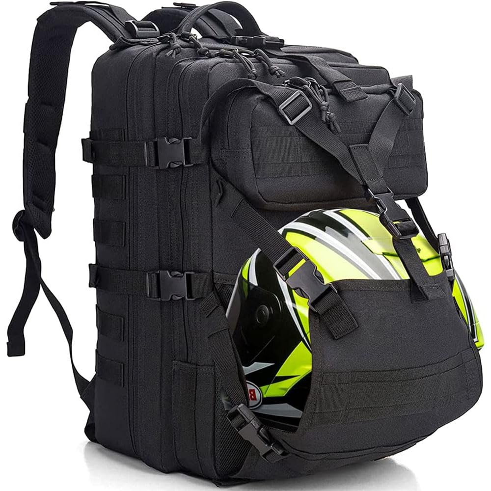 full face motorcycle helmet backpack YOUNGOA Men's Motorcycle Helmet Backpack, Waterproof, 20L, Adjustable – Carkart