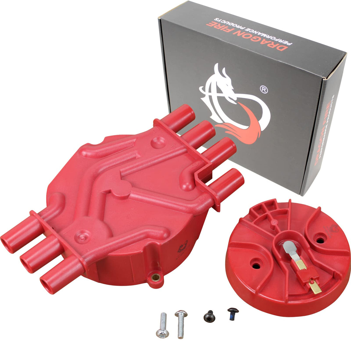 DRAGON FIRE PERFORMANCE Heavy Duty Distributor Cap and Rotor Set Compatible Replacement With 1996-2007 Chevrolet GMC Blazer Expr