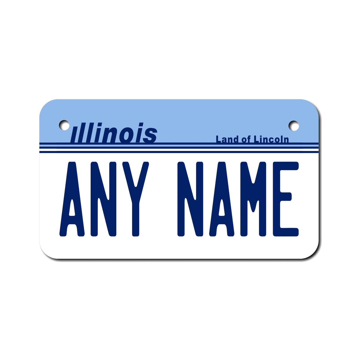 Teamlogo - Personalized Illinois License Plate - Custom Aluminum Name, Text, Or WBCARB06XZTPFNR