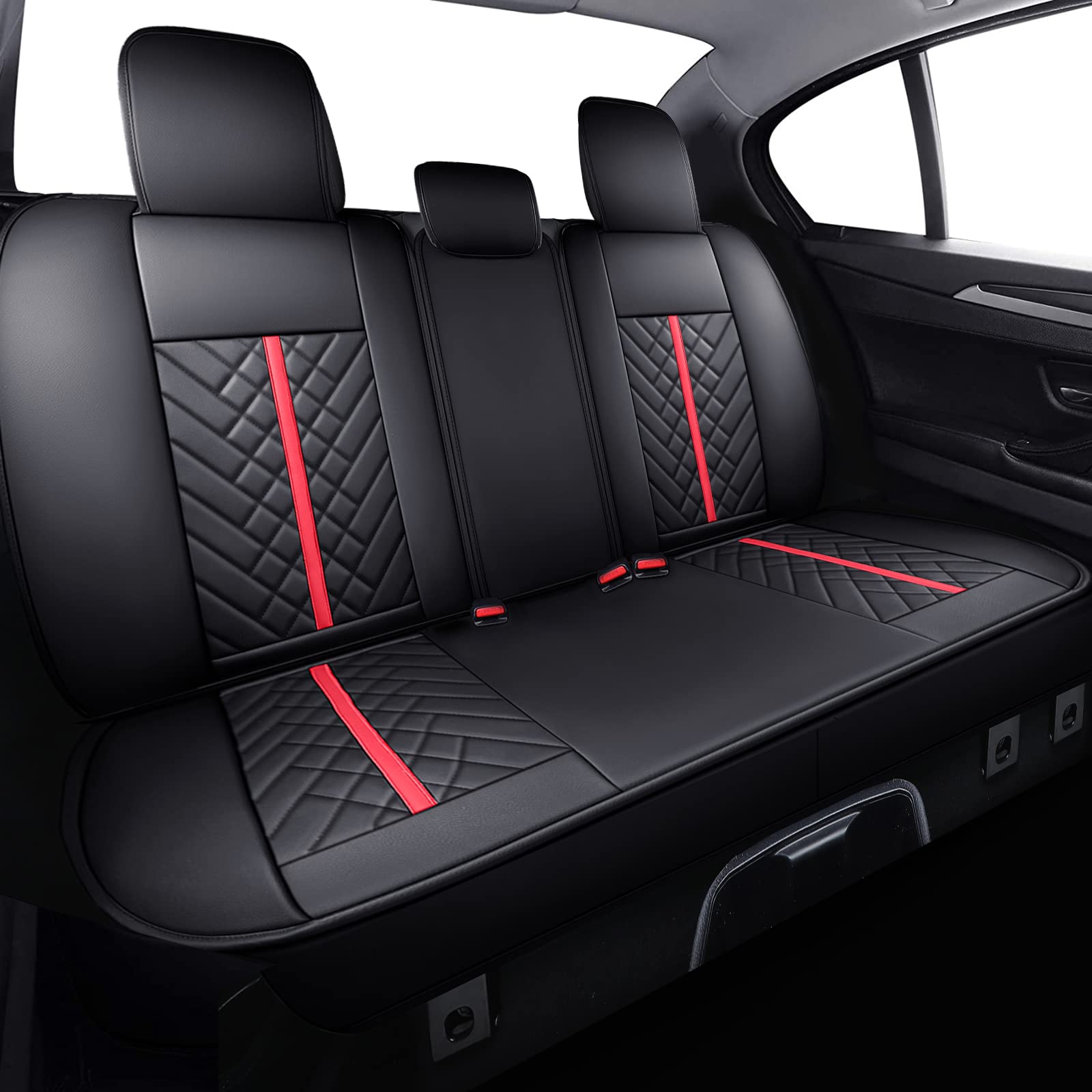 Tomatoman Toyota Tacoma Rear Seat Covers 2005-2022 2023 2024 TRD Sport Off Road Limited SR5 V6 Crew Double Extended Cab Truck Ai