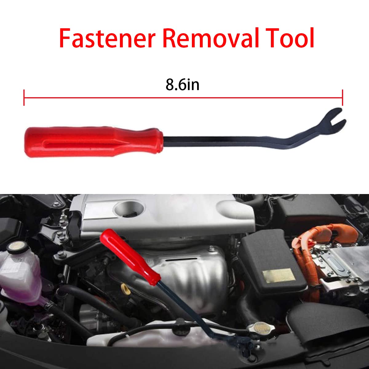 Car Hood Insulation Retainers, 30pcs Bumper Cover Retainer Clips with One Fastener Remover, Heat and Sound Insulation Nylon Clip