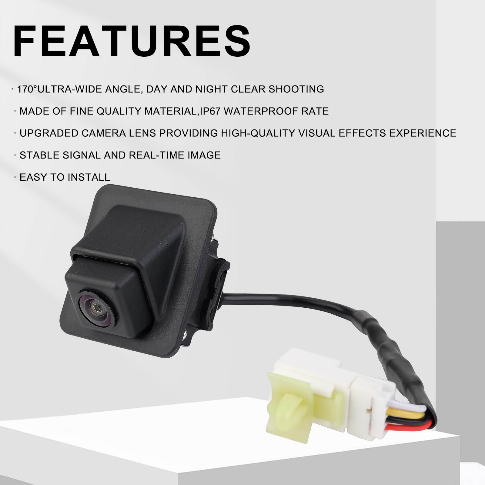 Arokzn Rear View Backup Camera Compatible With 2011 2012 2013 Hyundai Elantra Park Assist Camera Replaces # 957503X105