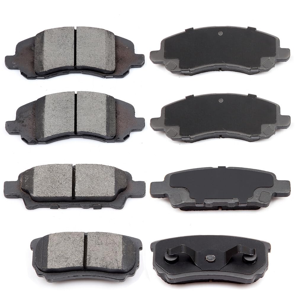 Eccpp D1285-8402 D1037-7940 Front & Rear Ceramic Disc Brake Pad Set Fit For Chrysler 200 2011-2014,For Chrysler Sebring 2007-201