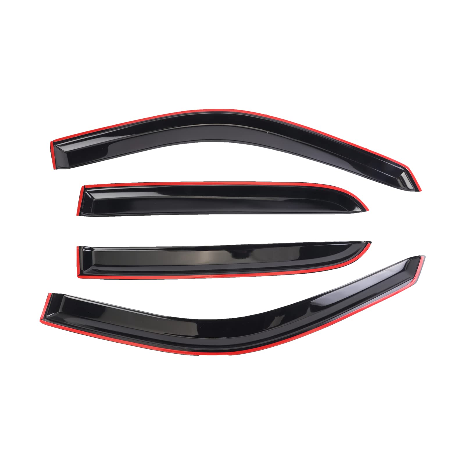 Sontian Window Visors Deflectors Tape-On For Trucks 2009-2014 Dod-Ge Ram 1500/2500/3500, Rain Guards, Window Visors For Cars, Ve