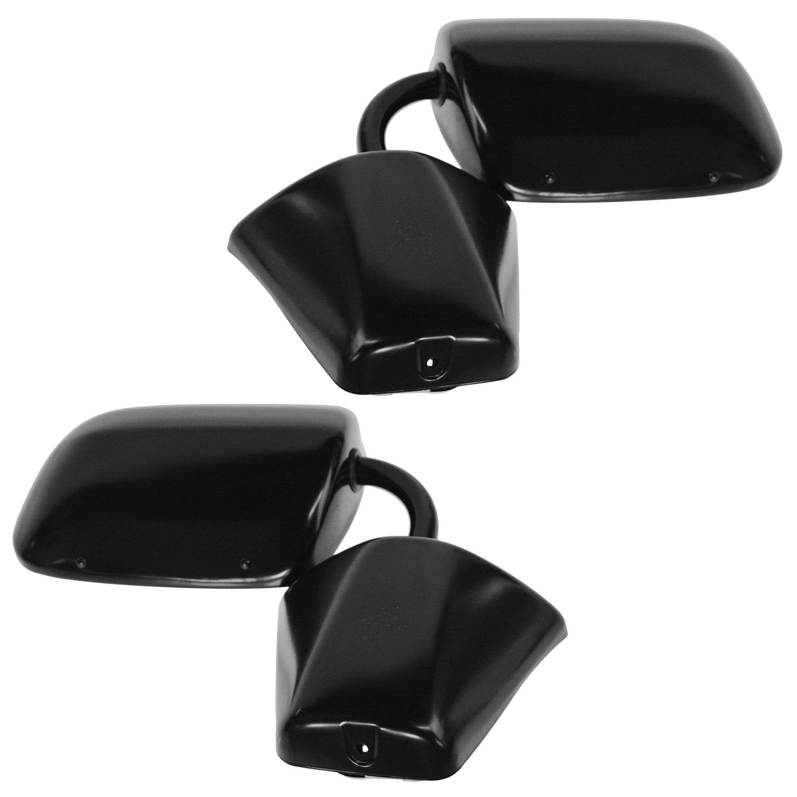 Trq Driver & Passenger Side Mirror Set With Black Housing Compatible With 73-91 Chevrolet Gmc Gm1320223