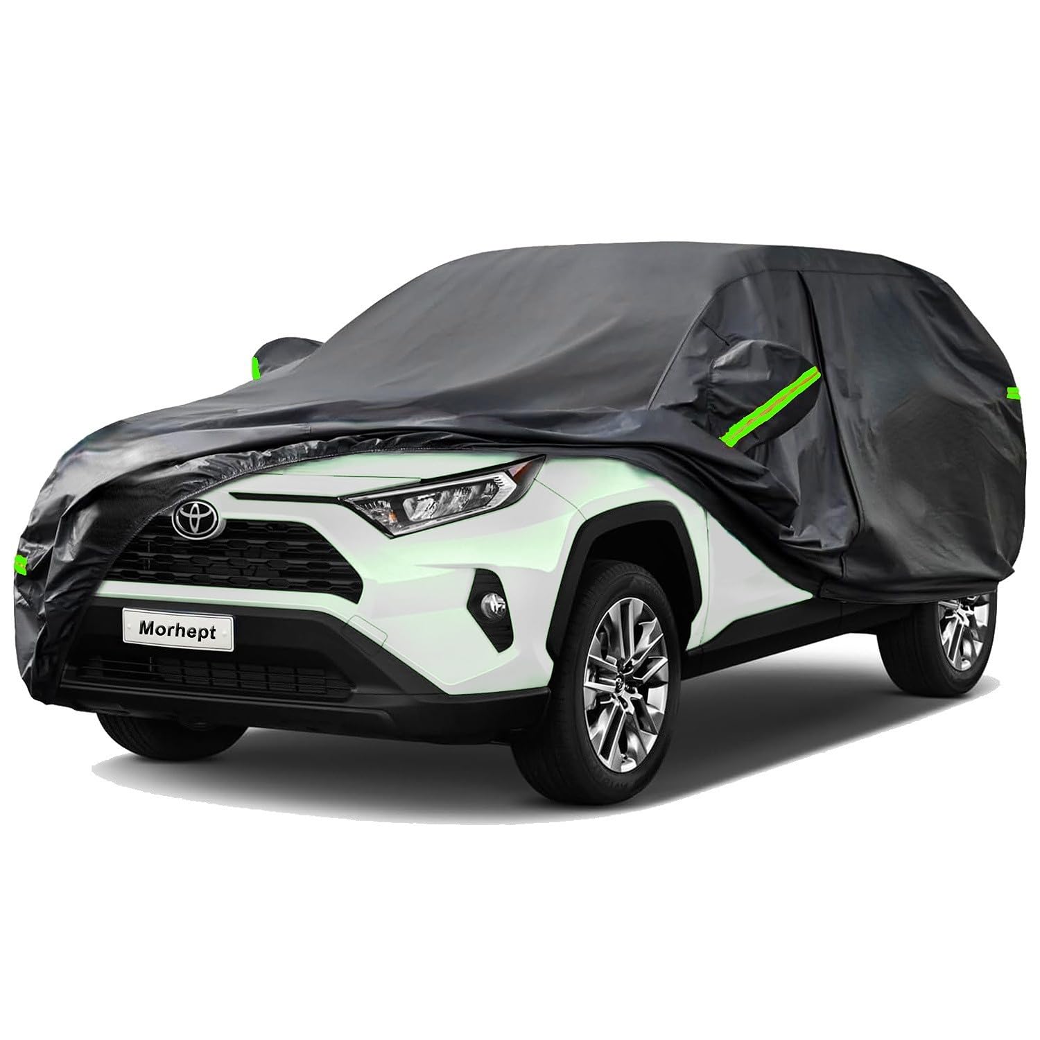 Morhept Suv Car Cover For Toyota Rav4, Custom Fit Waterproof All Weather Full Exterior Cover Rain Snow Uv Protection Cover With