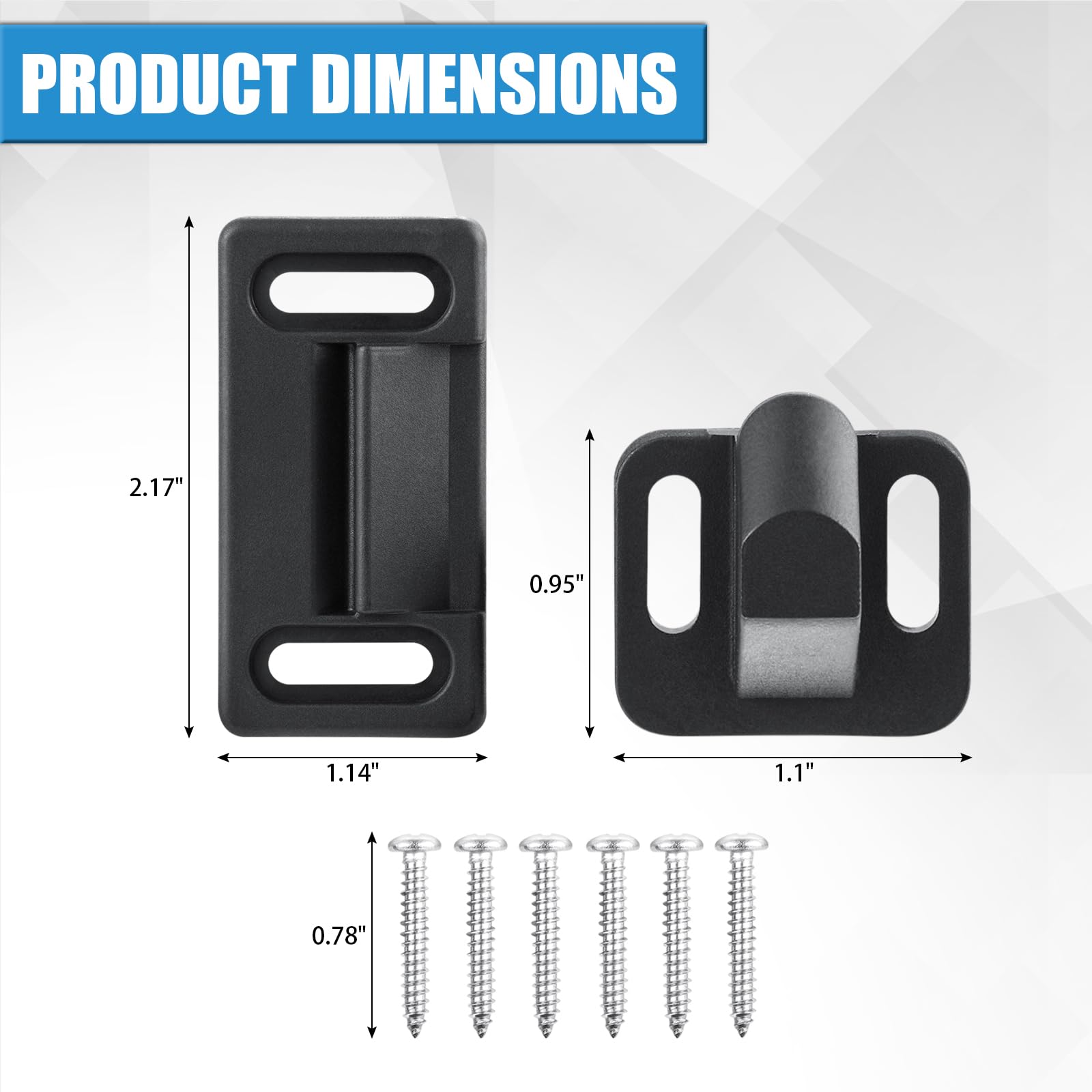 RV Screen Door Latch (Right Hand), Screen Door Handle Latch Replacement Kit for RV Camper, Motorhome, Travel Trailer