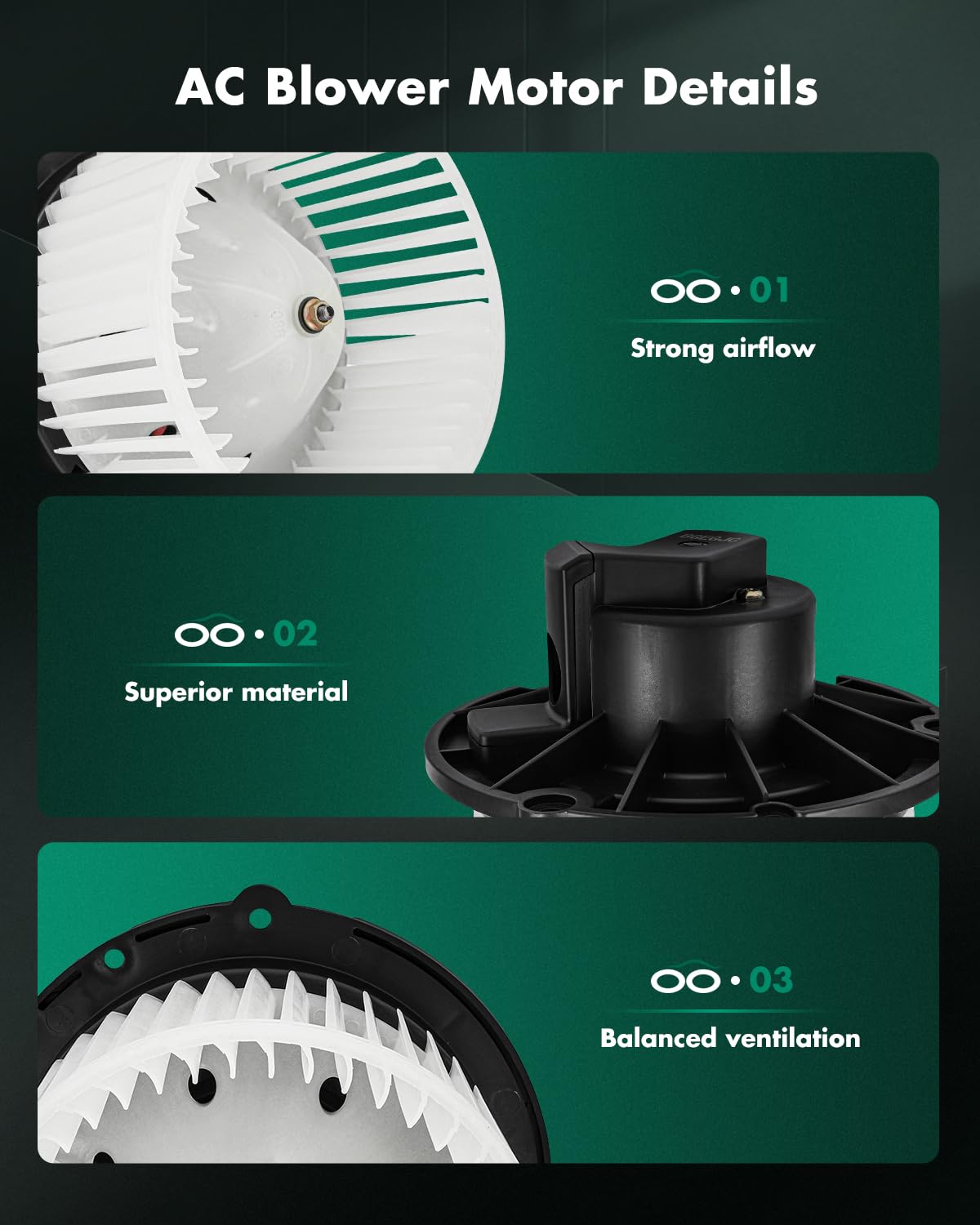 Scitoo 700048 Front Hvac Blower Motor With Fan Cage For Nissan For Quest V6 3.3L 1999 2000 2001 2002