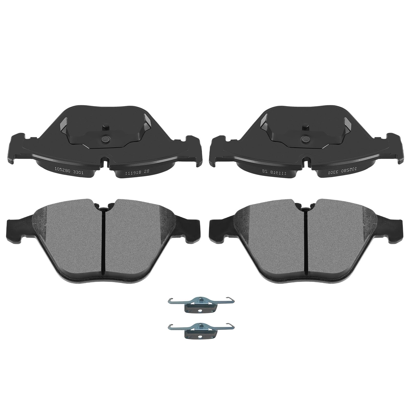 Automuto Front Semi-Metallic Disc Brake Pads Set D918 - Bmw 1 Series, M 328I, 335I, 528I