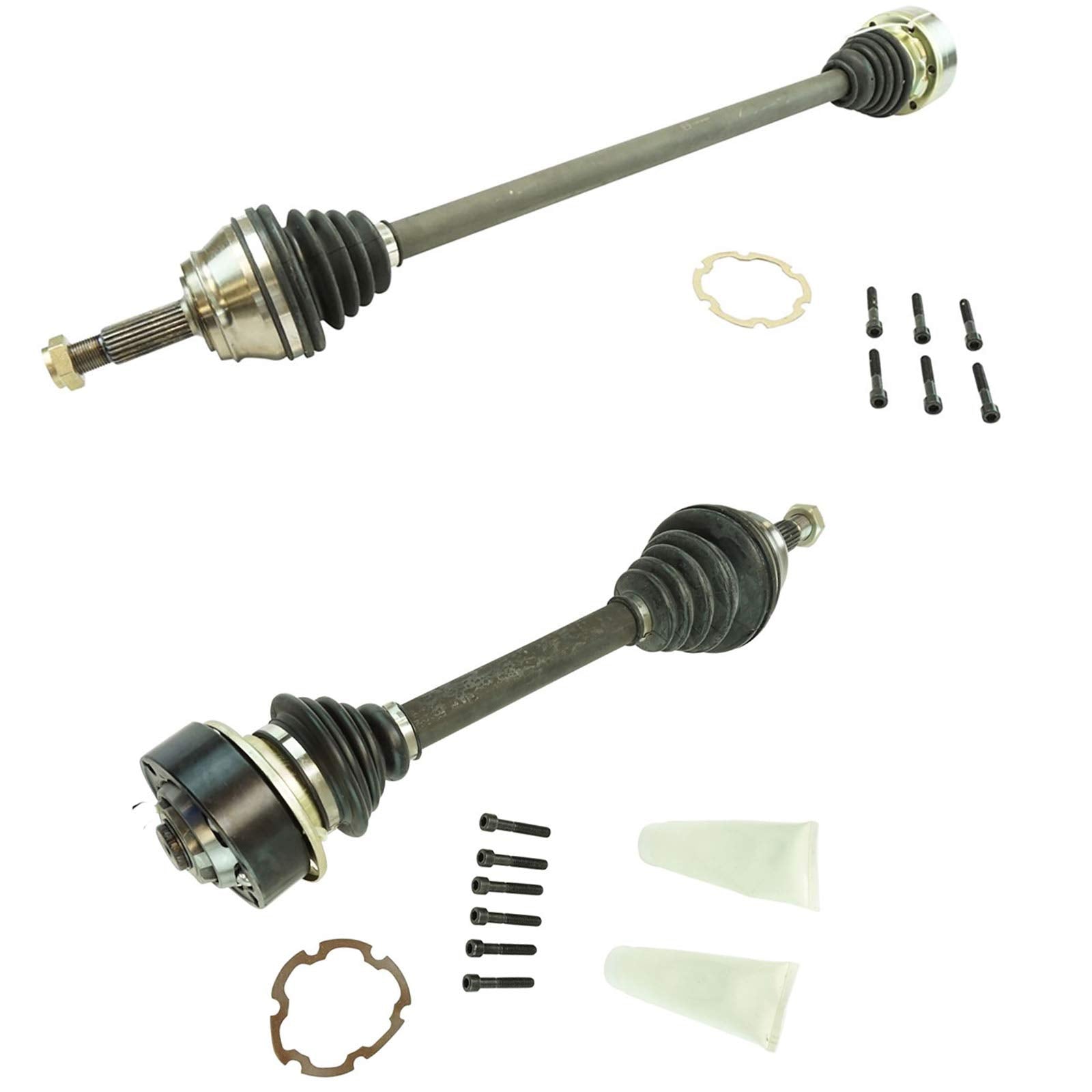 Trq Front Cv Axle Shaft Assembly Set Compatible With 1995-2002 Volkswagen Cabrio 1993-1998 Golf Jetta 1990-1997 Passat