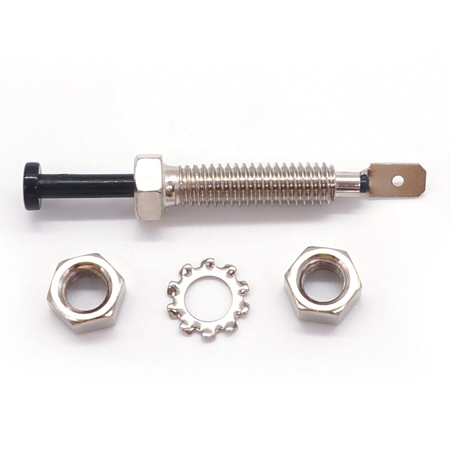 Weideer 4Pcs 12V Door Pin Switch Momentary Universal Adjustable Car Bonnet Alarm Light Hood Switch K-025-I