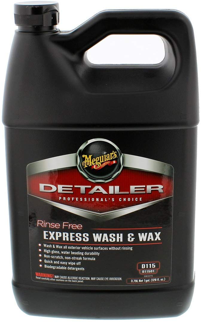 Meguiar 'S D11501 Detailer Rinse Free Express Car Wash & Wax, Rinse Free - 1 Gallon Container