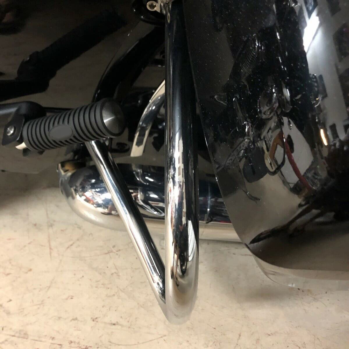 ECOTRIC Rear Highway Bars Compatible with 2014-2024 Indian Chief Chieftain Roadmaster Dark Horse Springfield Rear Saddlebag Crash Bars Engine Guard Chrome