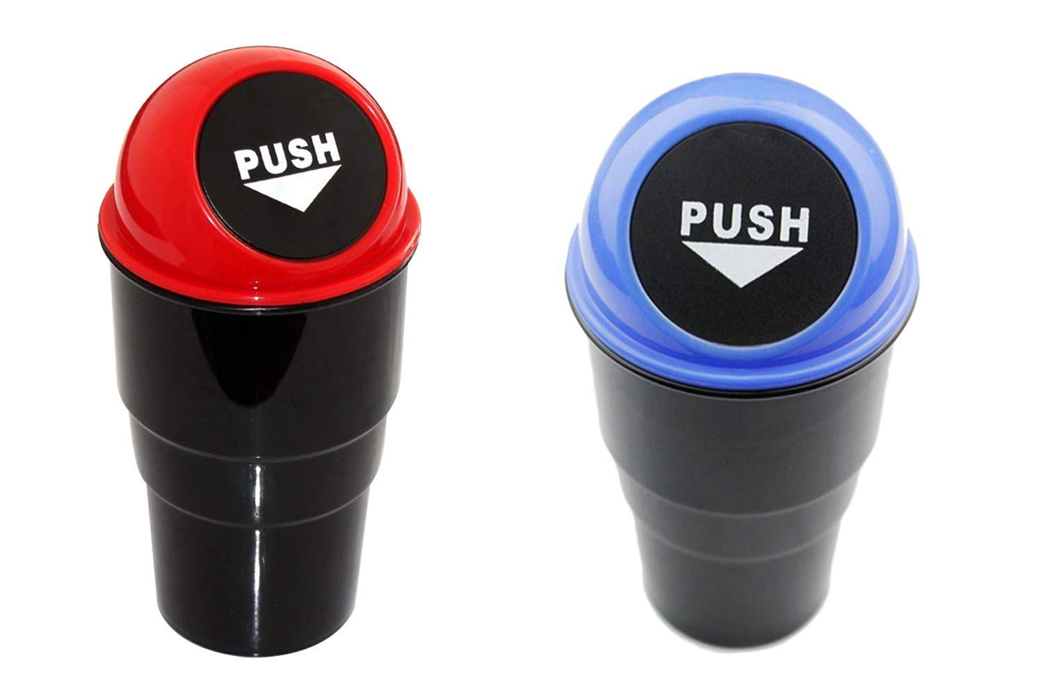 Vendere Car Mini Trash Bin Rubbish Can Garbage Dust Dustbin Cup Useful for All Cars (Pack of 2)