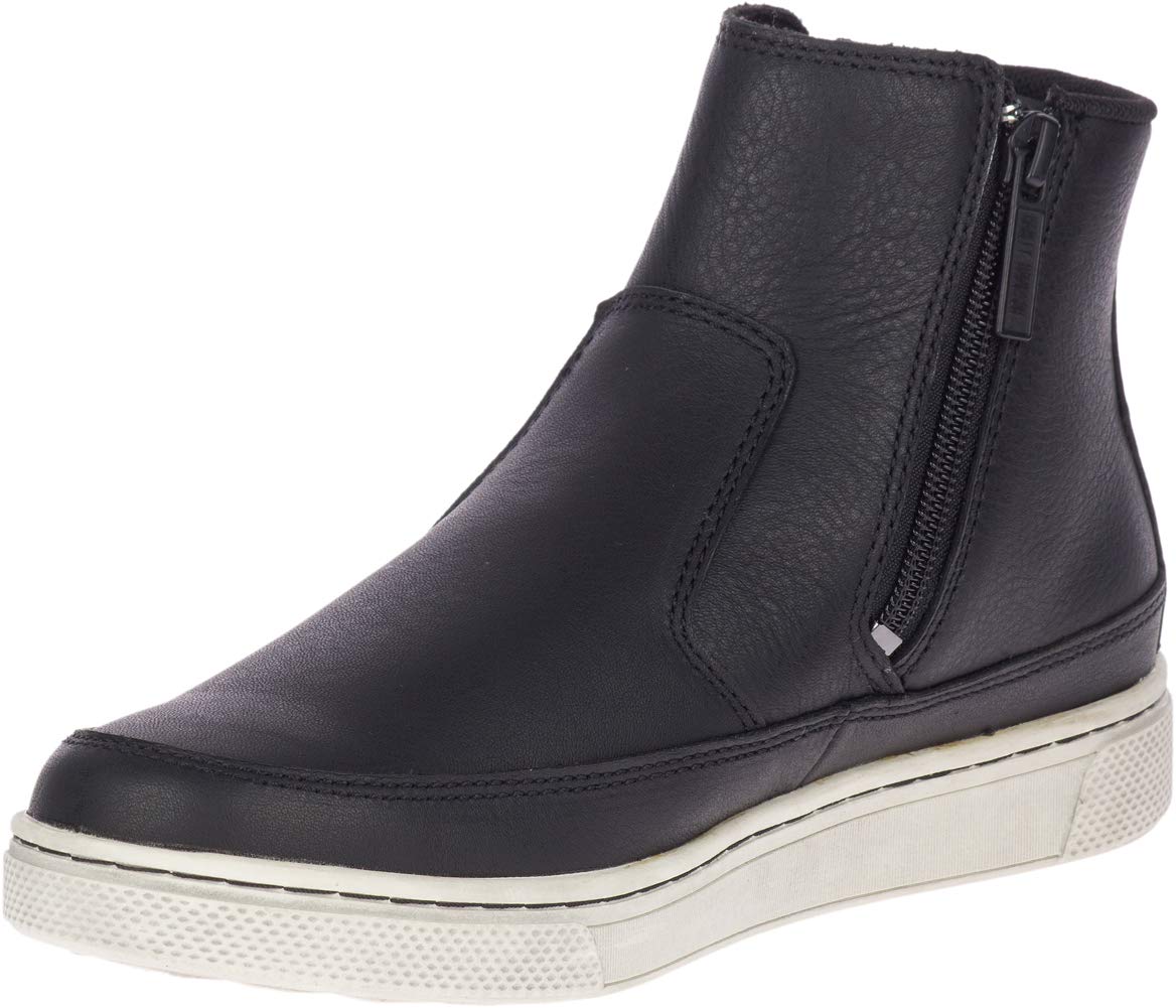 HARLEY-DAVIDSON FOOTWEAR Women's Silvana Motorcycle Boot, Black, 9