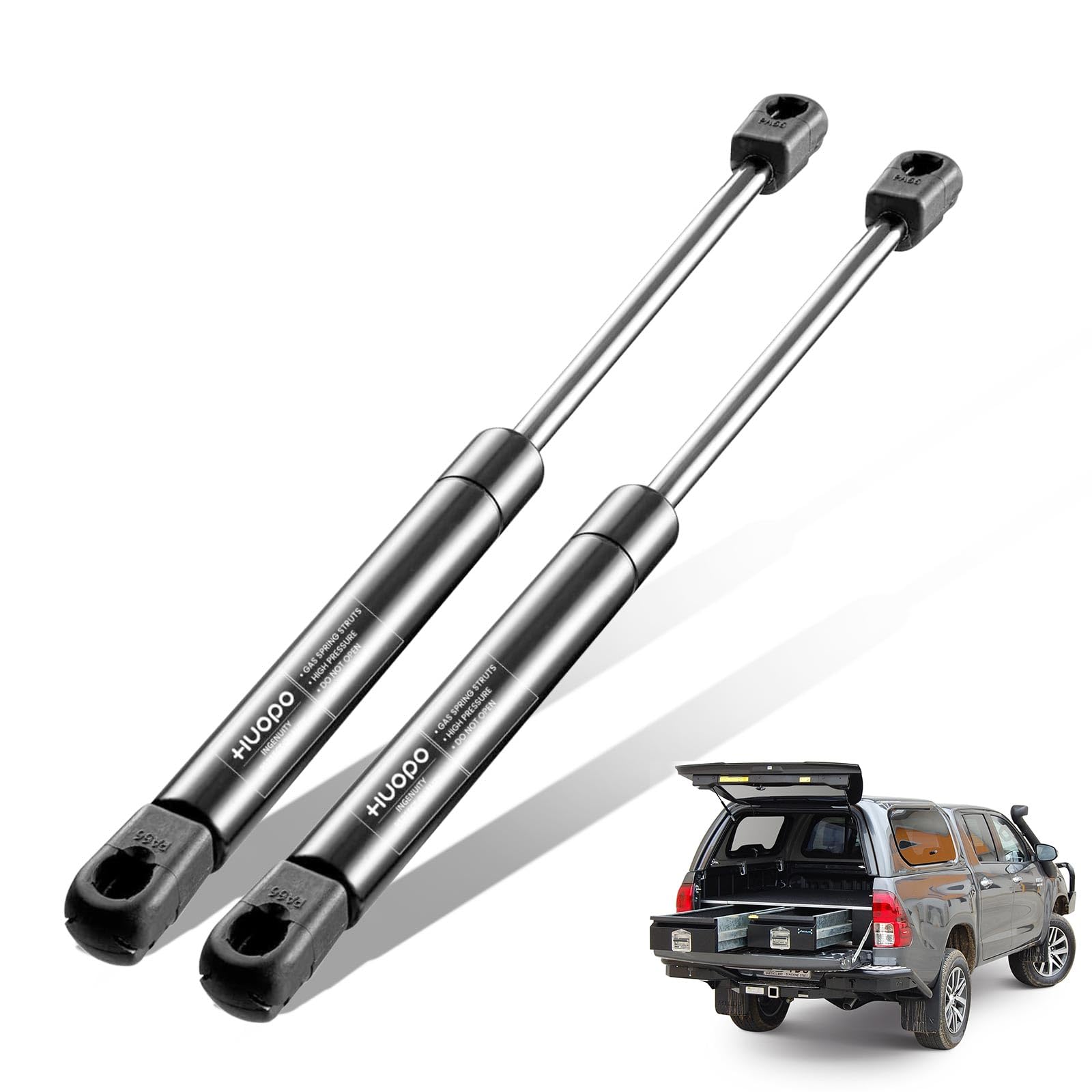 HUOPO SE130P45 13 inch 45lb/200N Gas Struts Shocks 13'' Lift Support for Leer Camper Shell Rear Windows Door Truck Topper Cap To