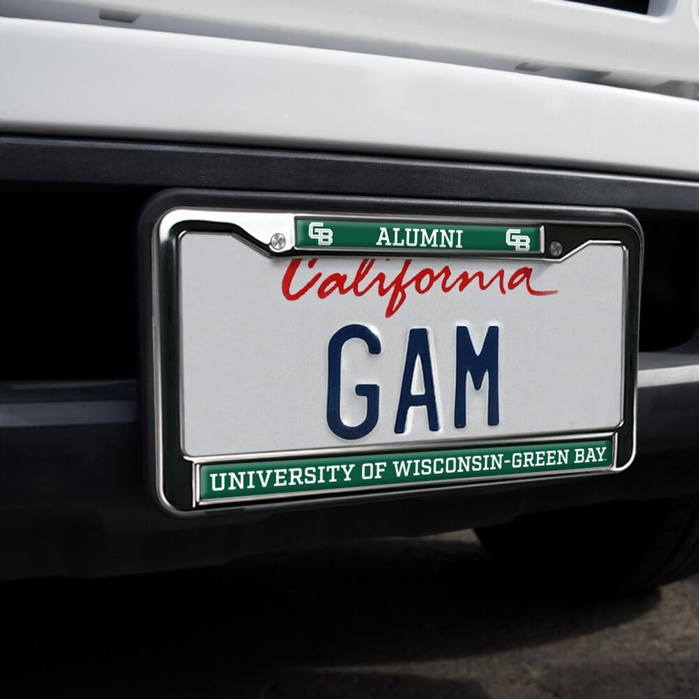 University of Wisconsin - Green Bay Alumni Full Size Standard License Plate Metal Frame