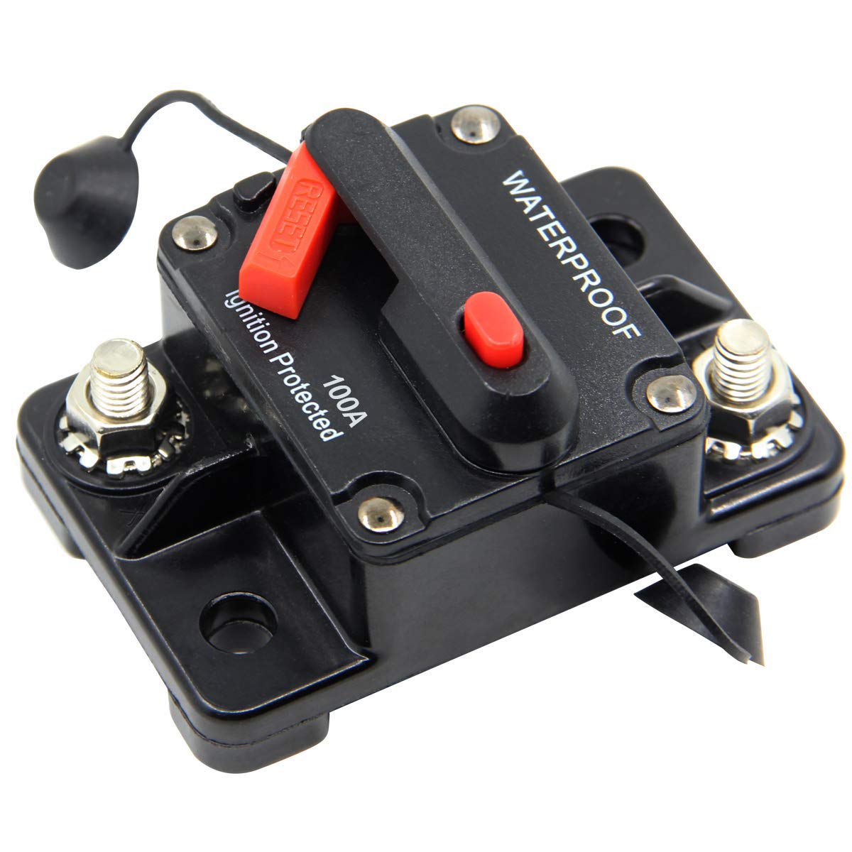 Zookoto 12V- 42Vdc 100 Amp Circuit Breaker With Manual Reset For Car Truck Rv Atv Marine Boat Vehicles/Electronic Systems