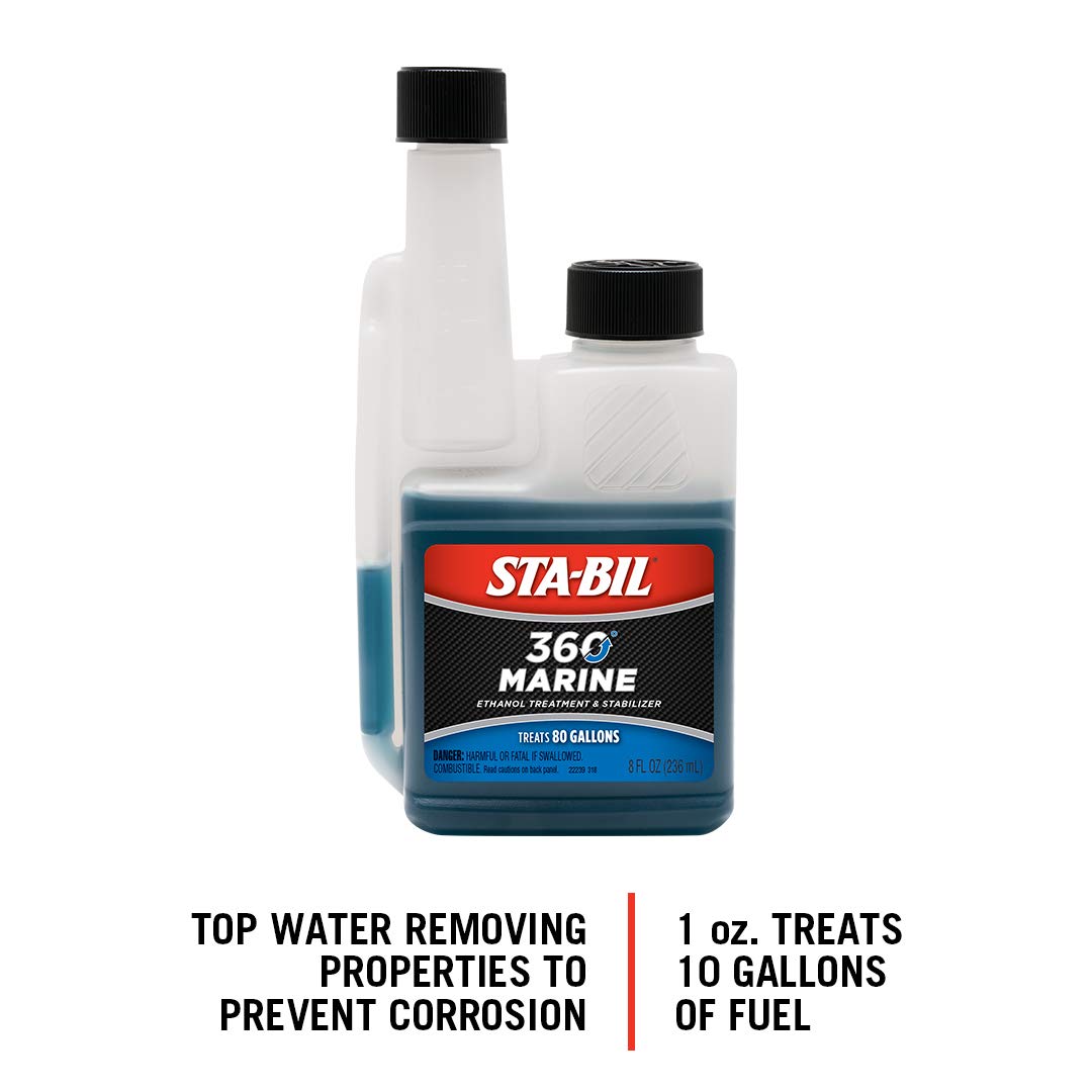 Sta-Bil Marine Fuel System Treatment | Full Fuel System Cleaner, Injector Cleaner | Additive For Boats & Watercrafts, In-Season