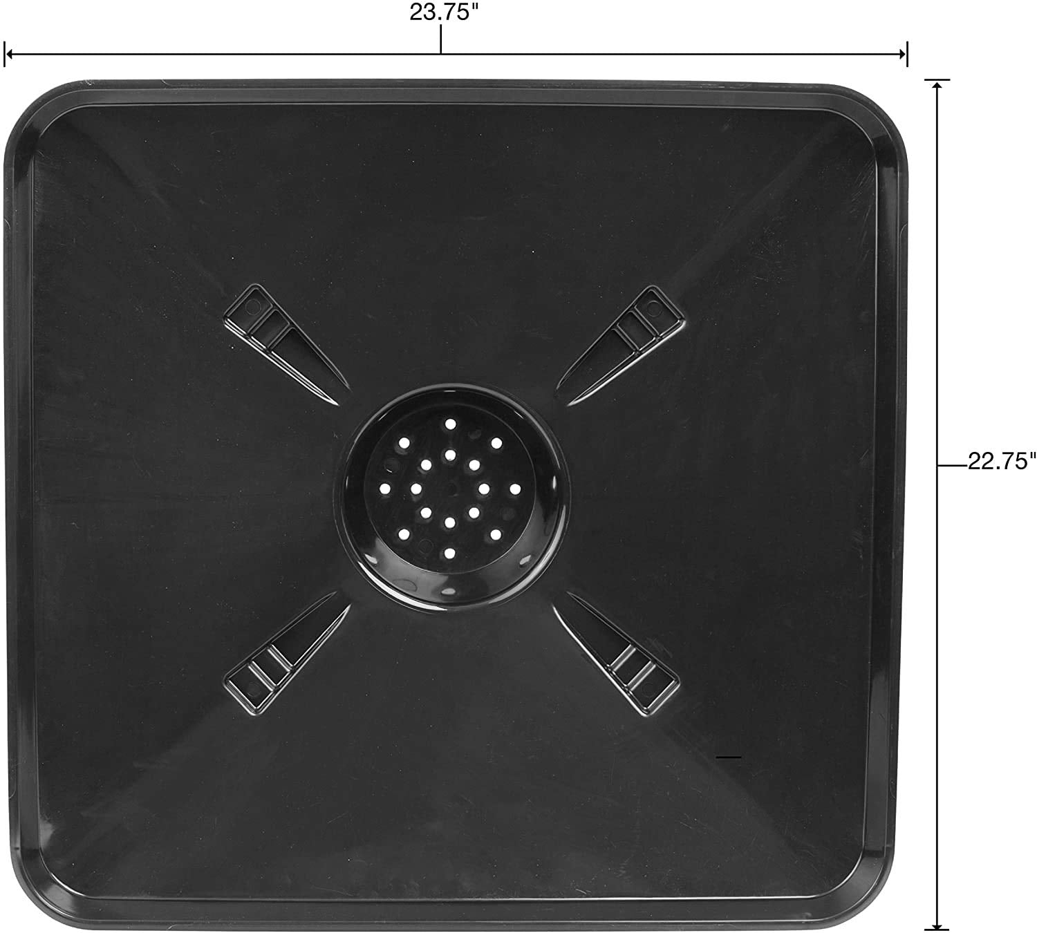 OEMTOOLS 87035 Black Transmission Pan for Use with Lift Oil Drains, Large Fluid Catch Pan, Square Oil Drain Pan, Fits Many Diffe
