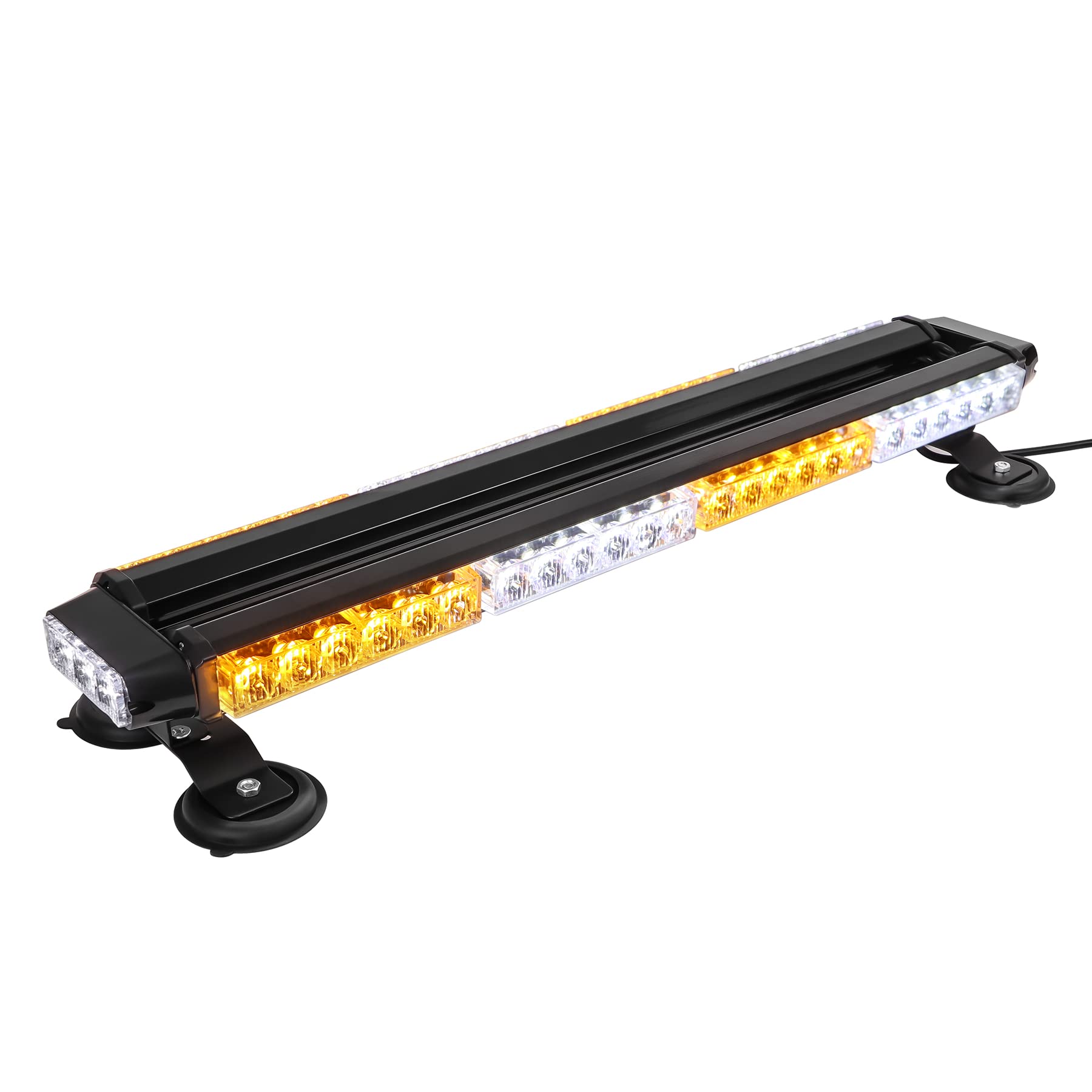 Cumart 26.5'' 54 Led Automotive Rooftop Beacon Light Bar Double Side Emergency Warning Flash Strobe Snow Plow Light Traffic Advi