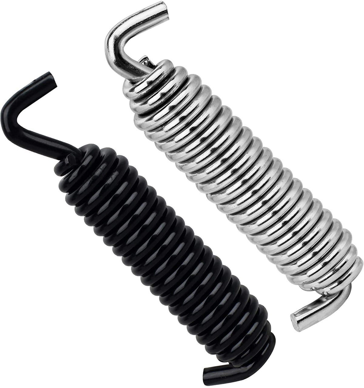 Nthreeauto 2Pcs Motorcycle Kickstand Jiffy Stand Spring Compatible With Harley Dyna Sportster 883 Road Electra Glide Softail Touring (Chrome+Black)