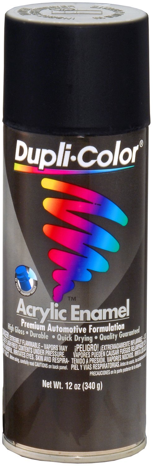 Dupli-Color - Da1603-6 Pk (Eda160307-6 Pk) Semi-Gloss Black Premium Enamel - 12 Oz. Aerosol, (Case Of 6)