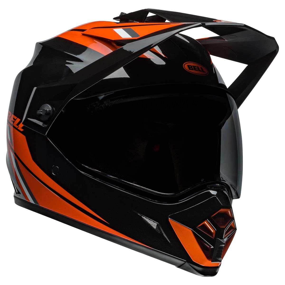 Bell Mx-9 Adventure Mips Dirt Helmet (Alpine Gloss Black/Orange - Medium)