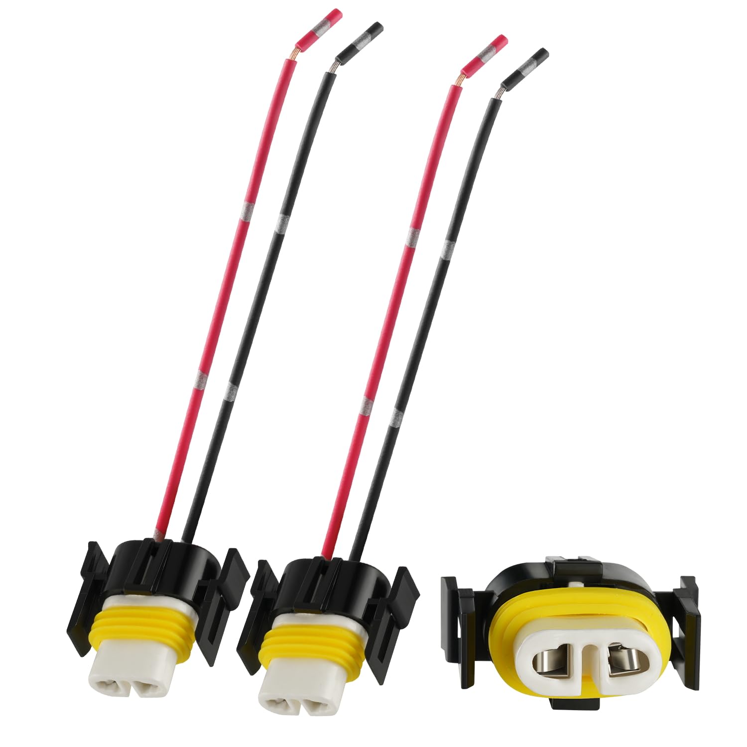 Ibrightstar H11 H9 H8 880 881 Female High Temperature Ceramic Adapter Wiring Harness Sockets Wire For Headlights Or Fog Lights