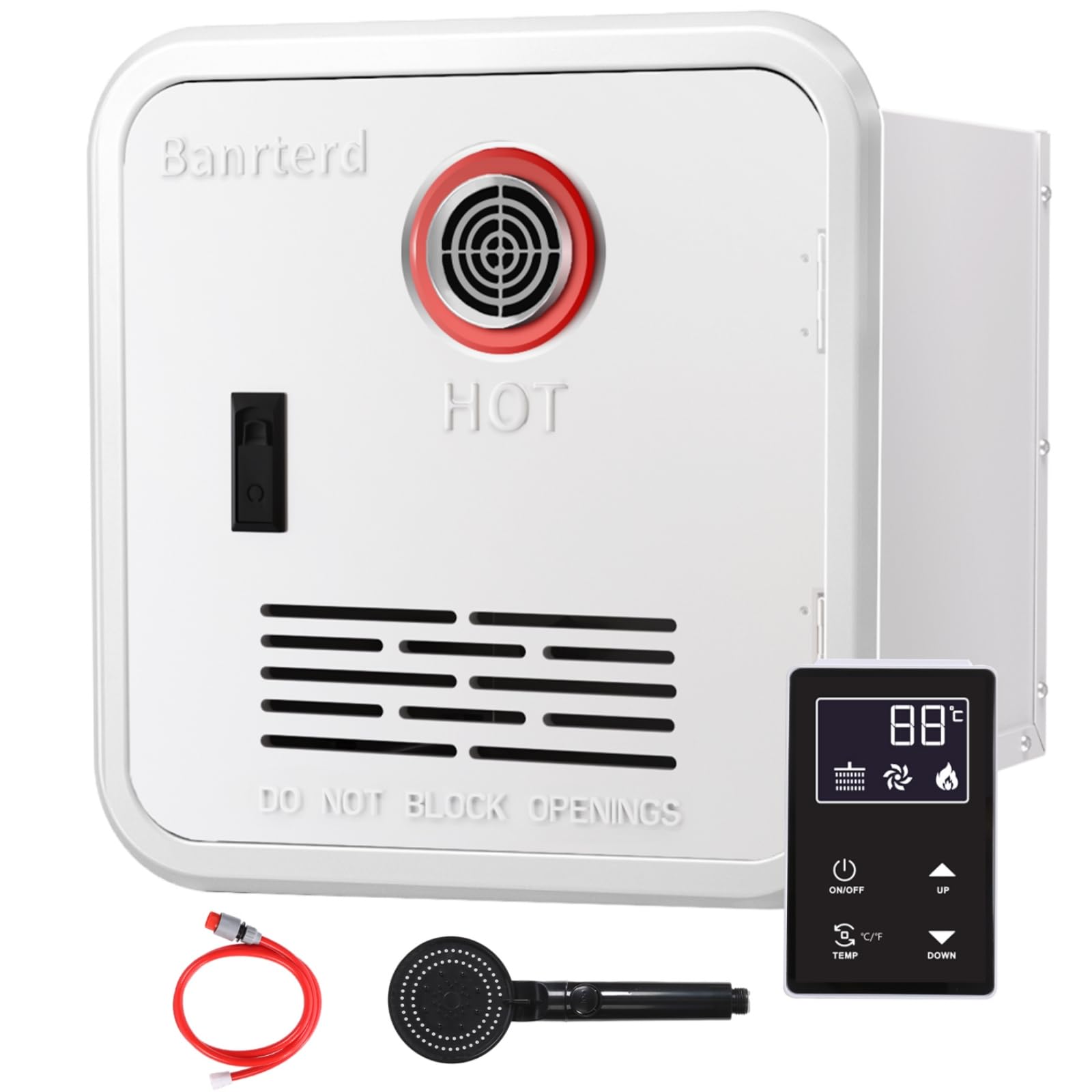 Banrterd RV Tankless Water Heater, 55000 BTU High Altitude Available, DC 12V CSA Certificated, On Demand Instant Hot Water Heate