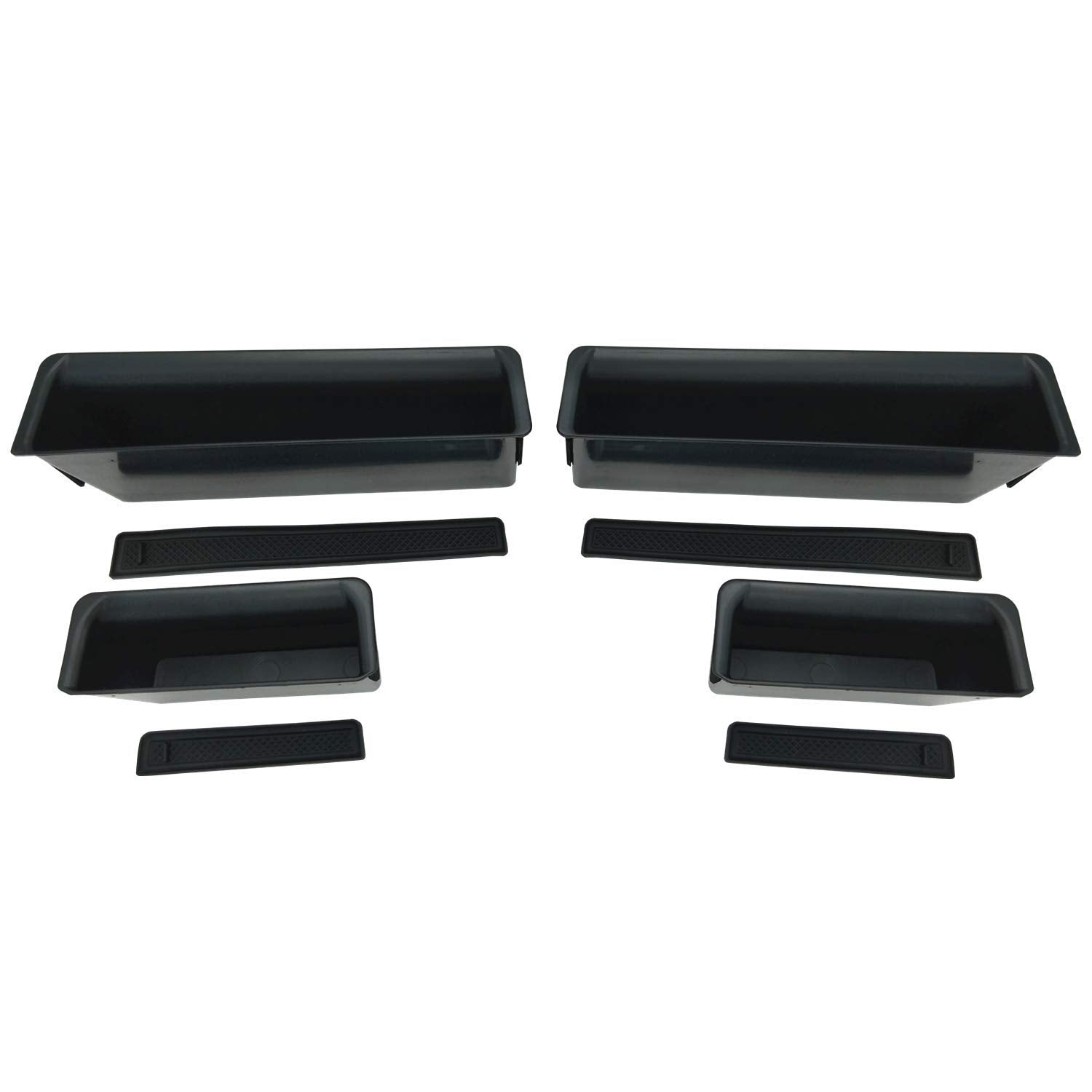 Jojomark Compatible With Jeep Wrangler Jk Jku 2007-2010 2-Door/4-Door Door Grab Handle Storage Box Organizer Tray Accessories