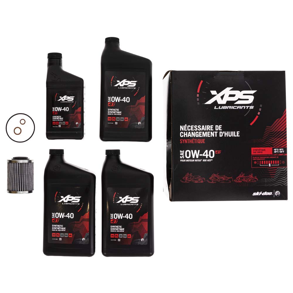 Ski-Doo 4T 0W-40 Synthetic Oil Change Kit For Rotax 900 Ace Engine