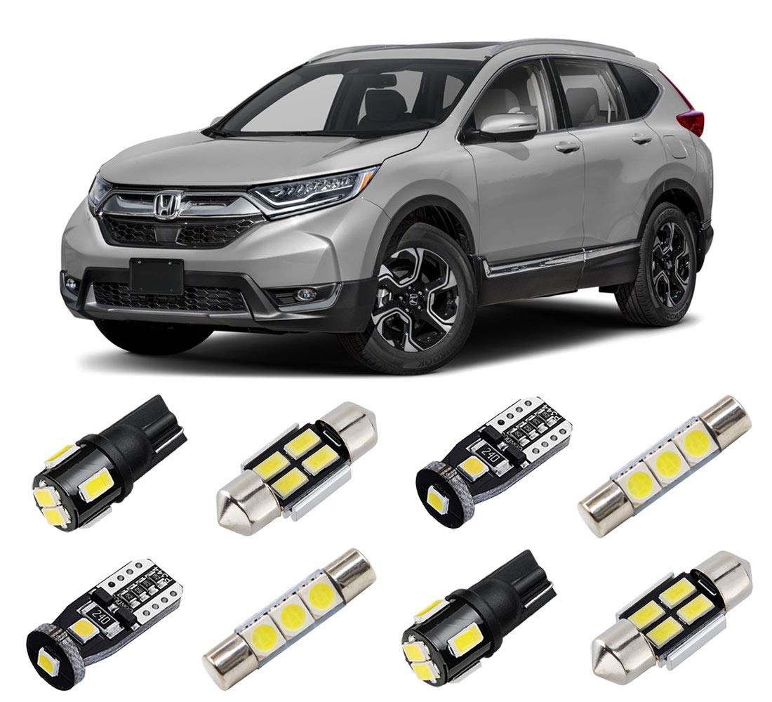 BRISHINE White Interior LED Lights Kit for Honda CR-V 2013 2014 2015 2016 2017 2018 2019 2020 2021 Super Bright 6000K LED Interi