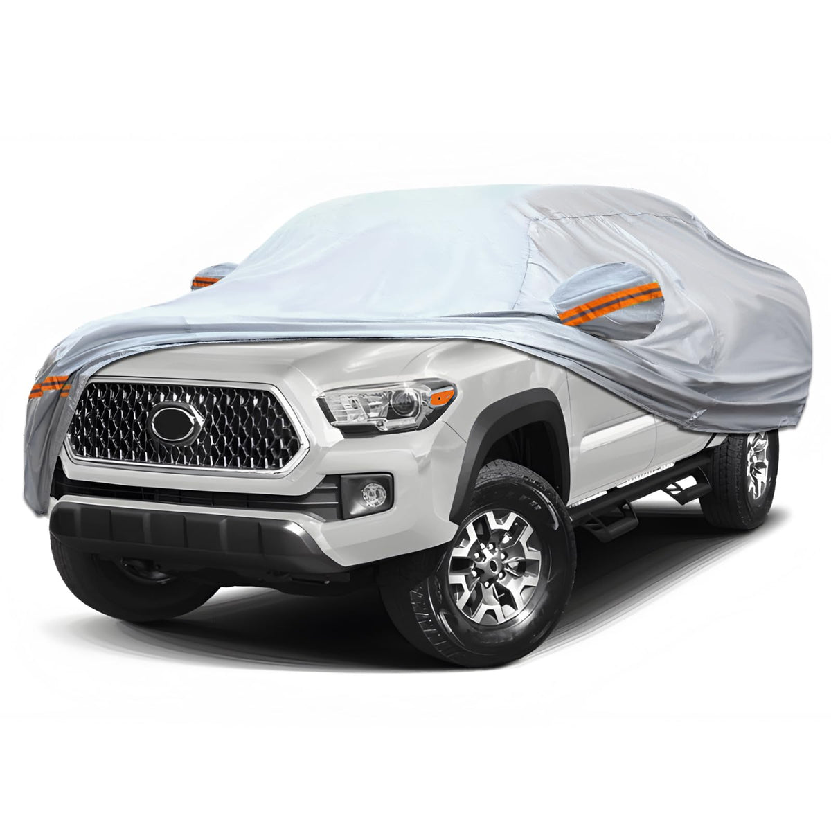KEYOOG Car Cover, Fit for 180''-206'' Length Pickup Truck, 6-Layer All-Weather Waterproof, Universal in All Seasons, Snow Preven