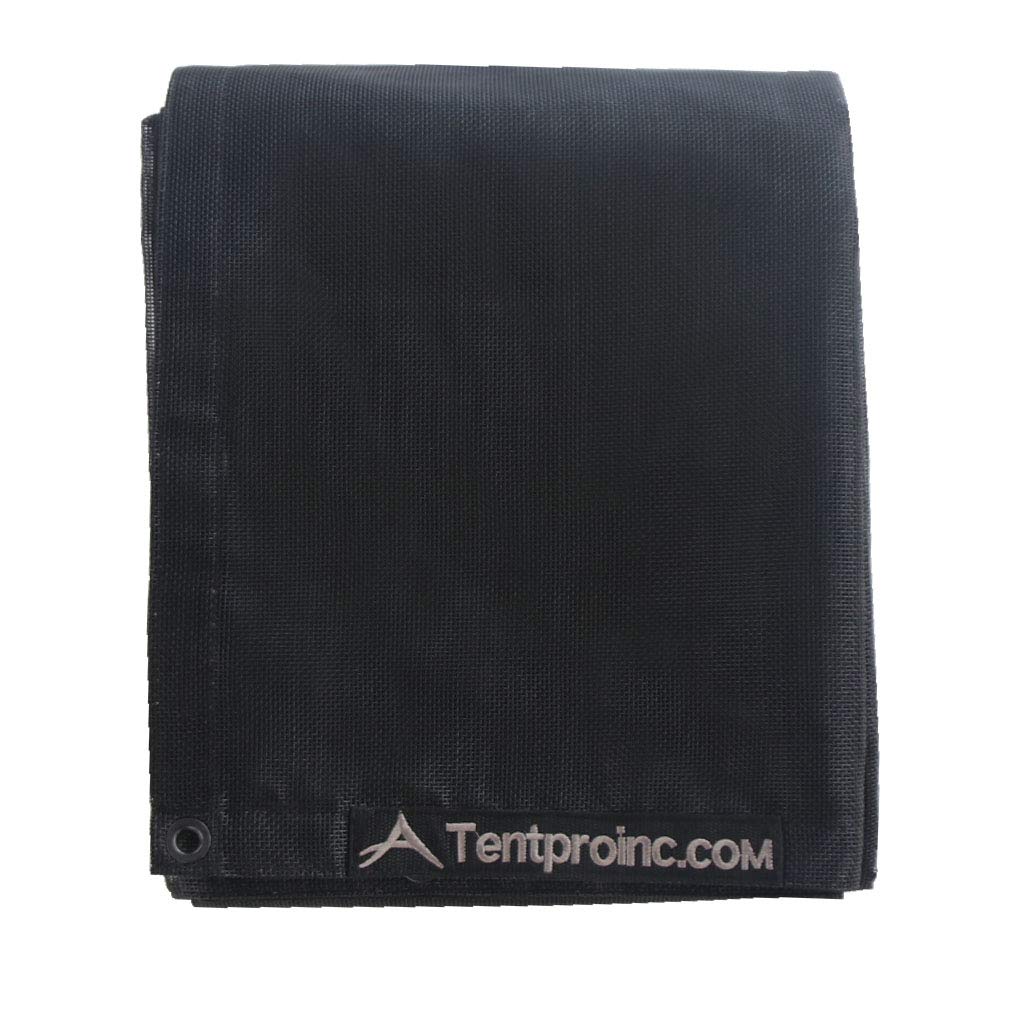 Dump Truck Mesh Tarp 8'X20' - Black Tentproinc Heavy Duty Cover With 6'' Pocket Reinforced Double Needle Stitch Webbing Ripping